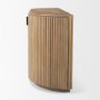 69884 - Terra Light Brown Wood Fluted Sideboard