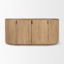 69884 - Terra Light Brown Wood Fluted Sideboard