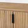 69884 - Terra Light Brown Wood Fluted Sideboard