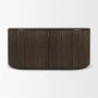 69883 - Terra 72L x 18W x 32H Dark Brown Wood Fluted Sideboard