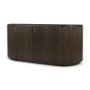 69883 - Terra 72L x 18W x 32H Dark Brown Wood Fluted Sideboard