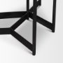 70170 - Larkin Marble & Dark Brown Wood Tabletop Nesting End/Side Tables