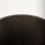 69881 - Terra 18L x 18W x 22H Dark Brown Wood Fluted Round Side Table