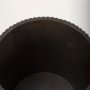 69881 - Terra 18L x 18W x 22H Dark Brown Wood Fluted Round Side Table