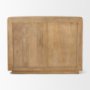 69879 - Terra Fluted Light Brown Wood 2-Door Accent Cabinet