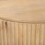 69879 - Terra Fluted Light Brown Wood 2-Door Accent Cabinet