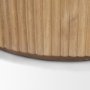 69879 - Terra Fluted Light Brown Wood 2-Door Accent Cabinet