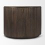 69880 - Terra Fluted Dark Brown 2-Door Accent Cabinet