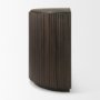 69880 - Terra Fluted Dark Brown 2-Door Accent Cabinet