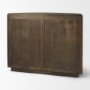 69880 - Terra Fluted Dark Brown 2-Door Accent Cabinet