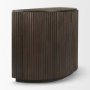 69880 - Terra Fluted Dark Brown 2-Door Accent Cabinet