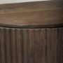 69880 - Terra Fluted Dark Brown 2-Door Accent Cabinet