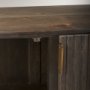 69880 - Terra Fluted Dark Brown 2-Door Accent Cabinet