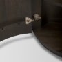 69880 - Terra Fluted Dark Brown 2-Door Accent Cabinet