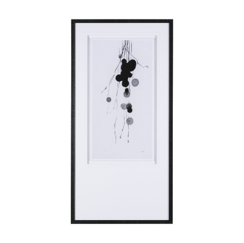14813 - Winterberries II by Mercana Studio a Hand Embellished Textured Framed Art Print Matted under Glass