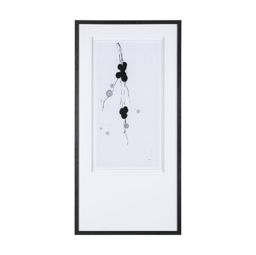 14814 - Winterberries III by Mercana Studio a Hand Embellished Textured Framed Art Print Matted under Glass