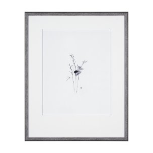 Anthurium I by Mercana Studio a Hand Embellished Textured Framed Art Print Matted under Glass