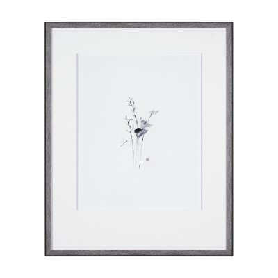 14815 - Anthurium I by Mercana Studio a Hand Embellished Textured Framed Art Print Matted under Glass