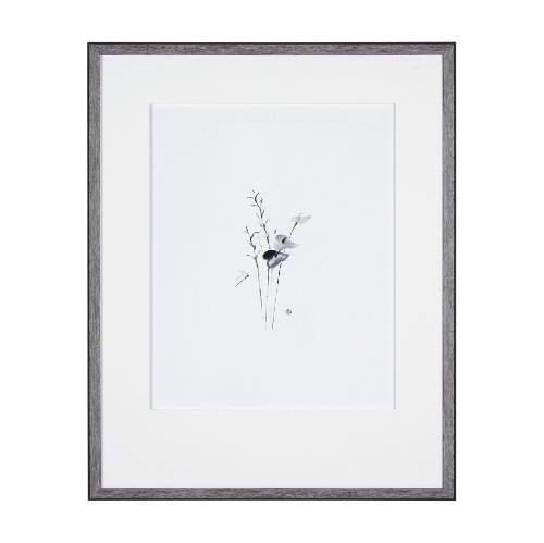 14815 - Anthurium I by Mercana Studio a Hand Embellished Textured Framed Art Print Matted under Glass