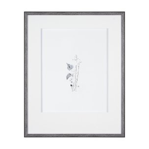 Anthurium II by Mercana Studio a Hand Embellished Textured Framed Art Print Matted under Glass