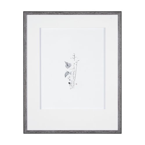 14816 - Anthurium II by Mercana Studio a Hand Embellished Textured Framed Art Print Matted under Glass