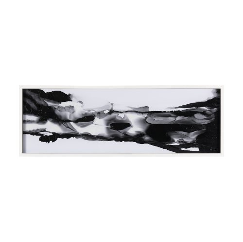 14819 - Turbulent River by Mercana Studio a Hand Embellished Textured Framed Art Print Matted under Glass
