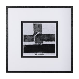 Pipes II by Chase a Hand Embellished Textured Framed Art Print Matted under Glass