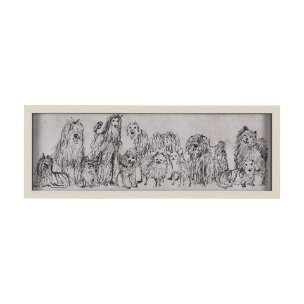 Three Buddies by Mercana Studio a Hand Embellished Textured Framed Art Print Matted under Glass