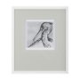 14848 - Bird Portrait Sketch IV by Mercana Studio Hand Embellished Framed Art Print Matted under Glass
