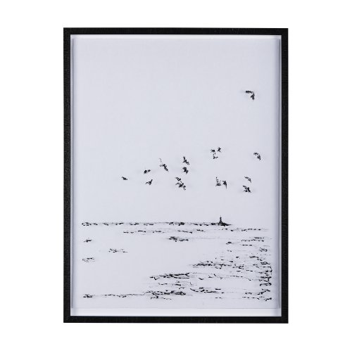 14850 - Arriving I by Mercana Studio a Hand Embellished Textured Framed Art Print Matted under Glass