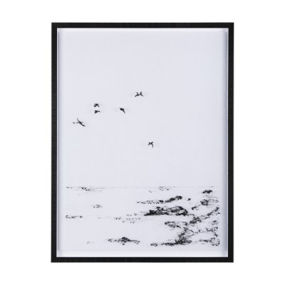 14851 - Arriving II by Mercana Studio a Hand Embellished Textured Framed Art Print Matted under Glass