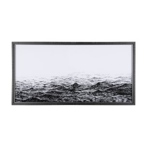 Endless Sea by Mercana Studio a Hand Embellished Textured Framed Art Print Matted under Glass
