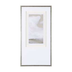 Sandy Waves III by Mercana Studio a Hand Embellished Textured Framed Art Print Matted under Glass