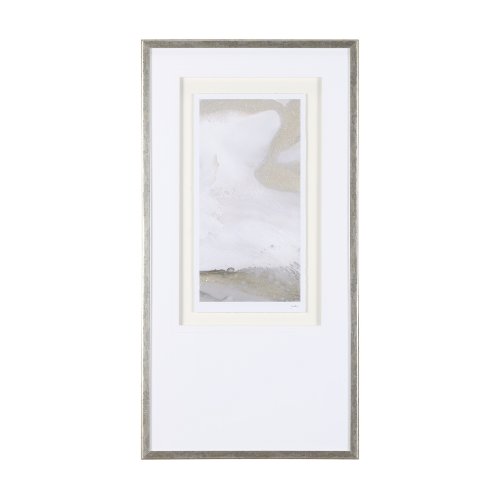 14865 - Sandy Waves III by Mercana Studio a Hand Embellished Textured Framed Art Print Matted under Glass