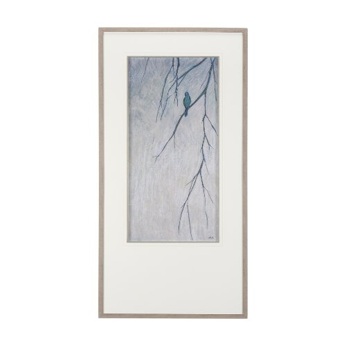 14867 - Bird Song I by Mercana Studio a Hand Embellished Textured Framed Art Print Matted under Glass