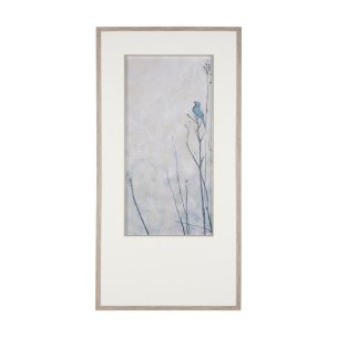 Bird Song II by Mercana Studio a Hand Embelished Textured Framed Art Print Matted under Glass