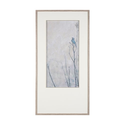 14868 - Bird Song II by Mercana Studio a Hand Embelished Textured Framed Art Print Matted under Glass