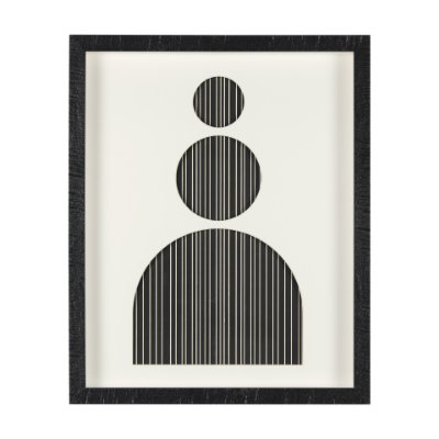 14870 - Arc & Orb 2 by Studio M a Framed Art Print Matted under Glass