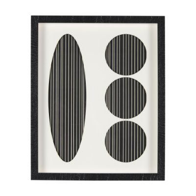 14871 - Arc & Orb 3 by Studio M a Framed Art Print Matted under Glass