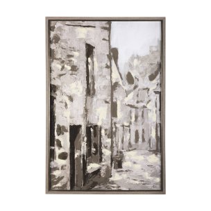 Old Lane I by Mercana Studio a Hand Embellished Textured Framed Art Print