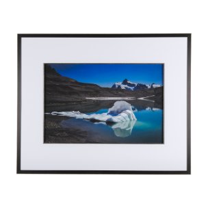 Mountain Top Thaw by Chad Mackay a Hand Embellished Textured Framed Photo Art Print Matted under Gla