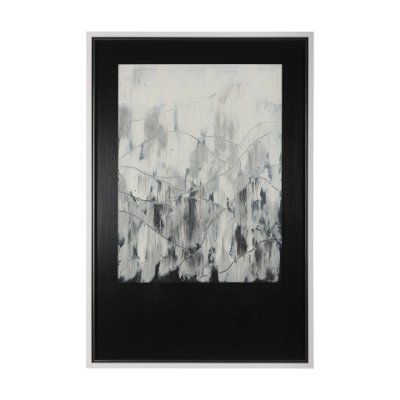 14897 - Mountain Shades I by Mercana Studio a Hand Embellished Textured Framed Art Print Matted under Glass