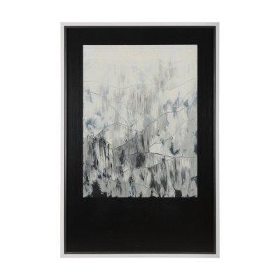 14898 - Mountain Shades II by Mercana Studio a Hand Embellished Textured Framed Art Print Matted under Glass