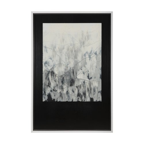 14898 - Mountain Shades II by Mercana Studio a Hand Embellished Textured Framed Art Print Matted under Glass