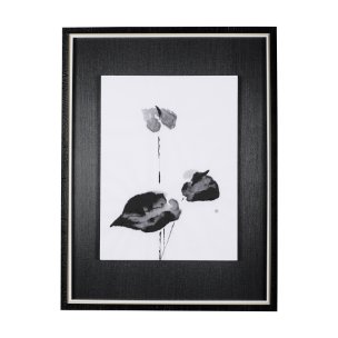 Peace Lily I by Mercana Studio a Hand Embellished Textured Framed Art Print
