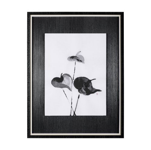 14902 - Peace Lily II by Mercana Studio a Hand Embellished Textured Framed Art Print