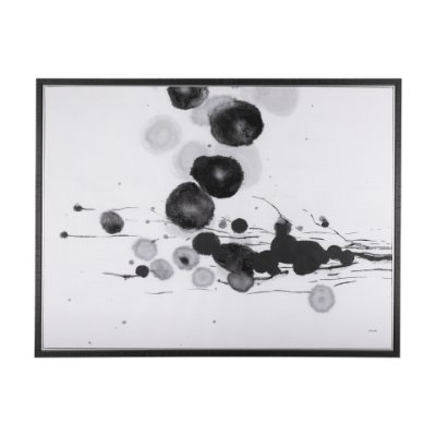 102538-FL - Blooming  by Mercana Studio a Hand Embellished Textured Framed Canvas