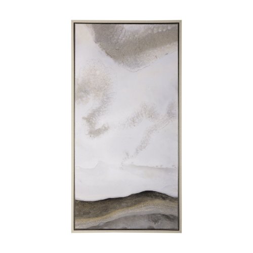102573-FL - Sandy Waves II by Mercana Studio a Hand Embellished Textured Framed Canvas
