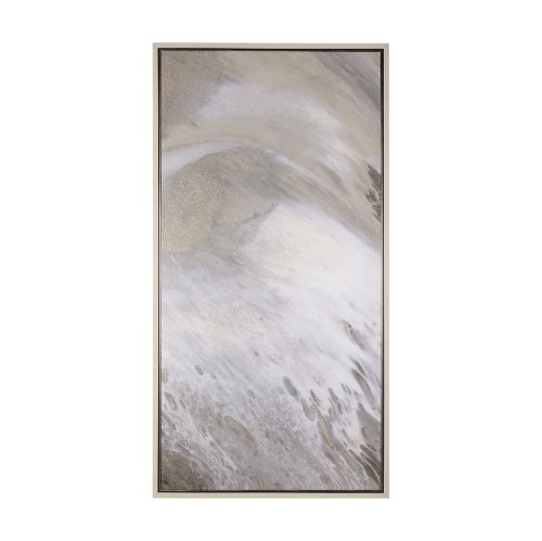 102575-FL - Sandy Waves IV by Mercana Studio a Hand Embellished Textured Framed Canvas