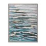 102576-FL - Sunshine Glare on The Waves I by Mercana Studio a Hand Embellished Textured Framed Canvas